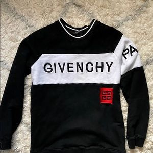 Givenchy black crew neck sweater